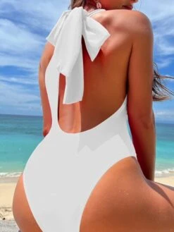 Cut-out Knot One Shoulder One Piece Swimsuit -Shein Clothing Store 1676548318321703576904eb45a72e397c6a6a3774 thumbnail 405x552