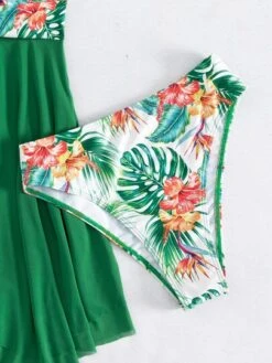 Plant Print Swim Dress With Bikini Bottom -Shein Clothing Store 1676605574a1bb0a00a0e1190ec4a45ba94f8de370 thumbnail 405x552