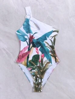 Tropical Print Ring Linked One Piece Swimsuit -Shein Clothing Store 1676872365c8674836681c7c9f1be25e71ff09632c thumbnail 405x552