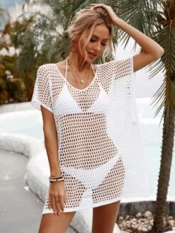 SHEIN Hollow Out Split Hem Cover Up Dress Without Bikini Set -Shein Clothing Store 1677207411d8913041b6c75a5df9fb6ea84a2b0bb3 thumbnail 405x552