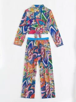 Allover Print Knot Front Cover Up Set -Shein Clothing Store 1677462790b59e5ef7ebcb7eb1f3e8d63f71f4f2ef thumbnail 405x552