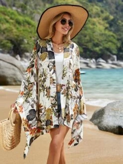 SHEIN VCAY Tropical Print Batwing Sleeve Kimono -Shein Clothing Store 1677561699b31d0f0138cdccf30a2054835b4385d9 thumbnail 405x552