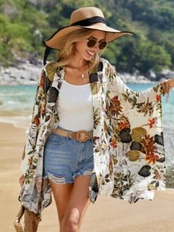 SHEIN VCAY Tropical Print Batwing Sleeve Kimono -Shein Clothing Store 1677561703e9c605897b8ba3025cd79de3fdfc2e40 thumbnail 405x552