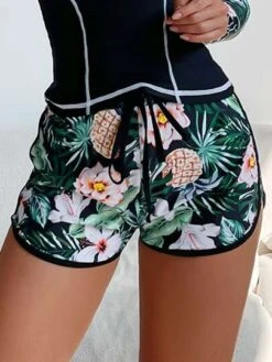 Tropical Print High Neck Bikini Swimsuit With Long Sleeve Swim Shirt -Shein Clothing Store 16778248941d8b41dfc9b4173c2c7efe2ba5c88df6 thumbnail 405x552