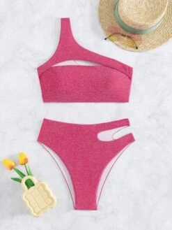 Glitter Cut-out One Shoulder Bikini Swimsuit -Shein Clothing Store 167815325691733809a8974dcc94729e493dac3c2b thumbnail 405x552