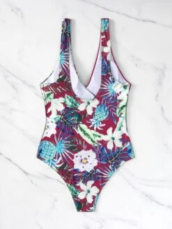 Tropical Print Knot Side One Piece Swimsuit -Shein Clothing Store 1678169110a8254e53ca509f519d9a8646f1e75cb7 thumbnail 405x552