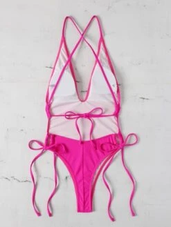 BOUDOIRCORE Plain Drawstring One Piece Swimsuit -Shein Clothing Store 16782048407fa48118209896406ad7b42b6ee870e5 thumbnail 405x552