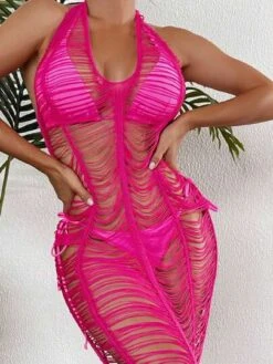 BOUDOIRCORE Open Stitch Halter Cover Up Dress -Shein Clothing Store 167893667858aebadd508e097ec4208efc88d65094 thumbnail 405x552