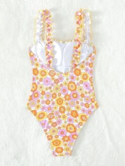 Floral Print Tie Front One Piece Swimsuit -Shein Clothing Store 16792764749eb7f823c3126d3421d84abc7a307fa3 thumbnail 405x552