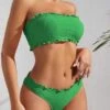 Lettuce Trim Bandeau Bikini Swimsuit