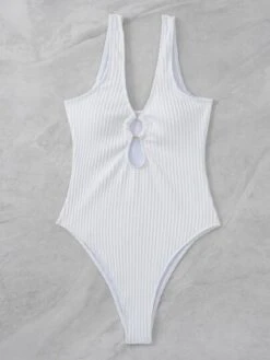 Ring Linked Cut Out Front One Piece Swimsuit -Shein Clothing Store 167962291342c11152837c059cc3473242501b521c thumbnail 405x552