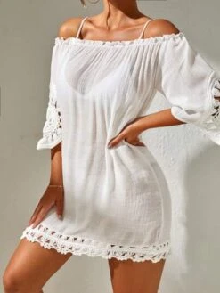 SHEIN Off Shoulder Crochet Cover Up Dress Without Bikini -Shein Clothing Store 1679639133f4fe2e88b13701741a79d173cf58492d thumbnail 405x552