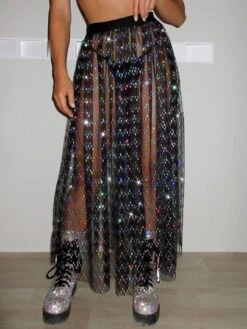 Contrast Sequin Mesh Cover Up Skirt -Shein Clothing Store 1679892257a44f6f275b745df9b2b9a3a5349ac8a4 thumbnail 405x552