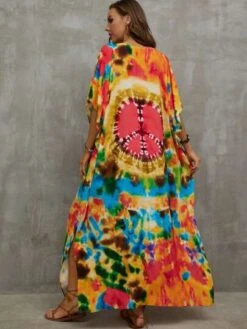 Tie Dye Cover Up Dress