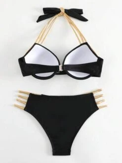 BOUDOIRCORE Contrast Binding Push Up Bikini Swimsuit -Shein Clothing Store 168022641288e329487669799bb9aa22d2349a6108 thumbnail 405x552