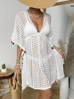 SHEIN VCAY Hollow Out Drawstring Waist Cover Up Skirt -Shein Clothing Store 16802503044e48cd65c4d412824c8a858ac789108a thumbnail 405x552