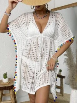SHEIN VCAY Hollow Out Drawstring Waist Cover Up Skirt -Shein Clothing Store 16802503070f48e8fdbb518a04bb24734986566cdc thumbnail 405x552