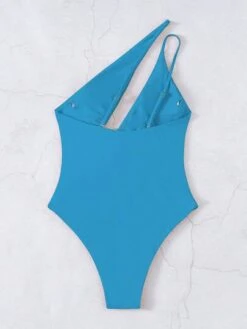 BOUDOIRCORE Cut Out One Shoulder One Piece Swimsuit