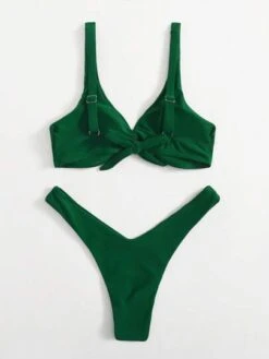 Twist High Cut Bikini Swimsuit