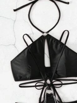 BOUDOIRCORE Ring Linked Chain Decor Halter Bikini Swimsuit -Shein Clothing Store 1680852300ed230647f91f1d73f7c1b1dc7d1a2d52 thumbnail 405x552