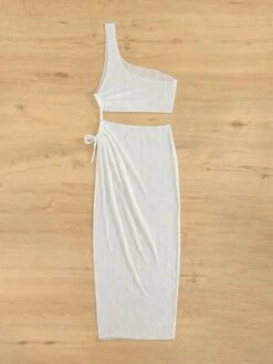 One Shoulder Drawstring Side Cover Up -Shein Clothing Store 168086424771181781d4d8febcf21b5c49cadc8697 thumbnail 405x552