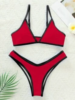 Contrast Binding Triangle Bikini Swimsuit -Shein Clothing Store 16809248475d1f9d7ab9db66ee198819b64cb5ac57 thumbnail 405x552