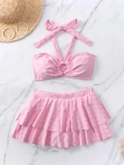 SHEIN Halter Bikini Swimsuit With Beach Skirt -Shein Clothing Store 1681112285388679ea93a267c63457cebc3e5aedfc thumbnail 405x552
