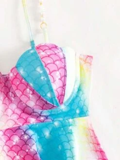 Fish Scales Print Push Up Shorts Bikini Swimsuit -Shein Clothing Store 1681198526c95e4e6b659bf9087421f4d1b3622eb1 thumbnail 405x552