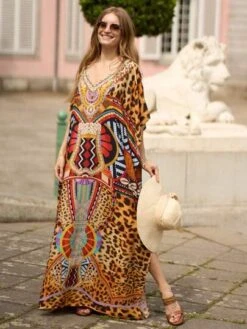 Leopard Print Batwing Sleeve Cover Up -Shein Clothing Store 16814061839fd34724934613ca8a1dba5e56f2dfed thumbnail 405x552