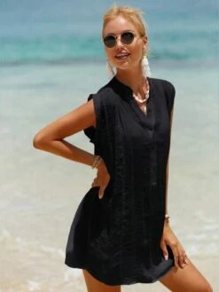 Solid Button Front Cover Up Dress -Shein Clothing Store 168169640325e18e5d0ffee7096b9bfdbe8360e488 thumbnail 405x552