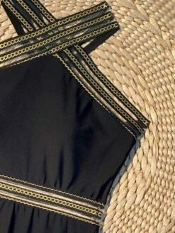 Contrast Mesh Criss Cross One Piece Swimsuit -Shein Clothing Store 168214473120ccb41171d3a79fe3c720cccc18be29 thumbnail 405x552