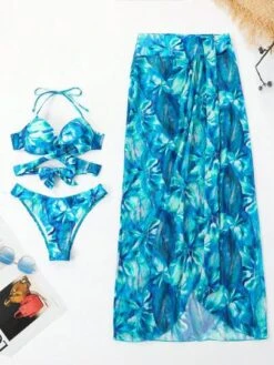 Tropical Print Push Up Bikini Swimsuit With Beach Skirt -Shein Clothing Store 1682144946e0670f5c26985191db74003bd8d7de74 thumbnail 405x552