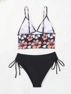 Floral Print Drawstring Side Bikini Swimsuit -Shein Clothing Store 168232369992446b95fe0f2c66676d49fc5ff154a0 thumbnail 405x552