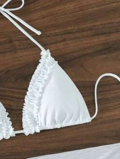 Frill Trim Halter Triangle Bikini Swimsuit With Beach Skirt -Shein Clothing Store 1682386326d10bd139cc9e49fc932e97370d0248e2 thumbnail 405x552