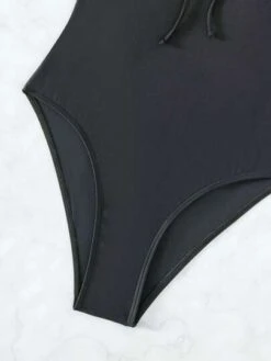 Ruffle Trim Tie Front Ruched Bust One Piece Swimsuit -Shein Clothing Store 16823868304c9414c60b9e97e6d5458325db582a2d thumbnail 405x552