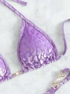 Leopard Print Velvet Faux Pearl Decor Triangle Bikini Swimsuit -Shein Clothing Store 16825822887155150f02ca3aa74794dec97721ff5a thumbnail 405x552