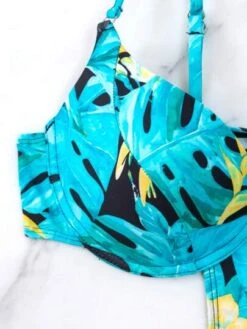 Tropical Print Cut Out Tie Side One Piece Swimsuit -Shein Clothing Store 1682592250a4afe437010941c2b19fa4f5084657f7 thumbnail 405x552