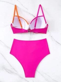 Color Block Push Up High Waisted Bikini Swimsuit -Shein Clothing Store 1682661023e64c0ca349a12147c08bccf870263599 thumbnail 405x552
