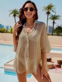 Plain Button Front Kimono -Shein Clothing Store 1683090842cbbc61d5b4abfc537274b141ebaa6caf thumbnail 405x552