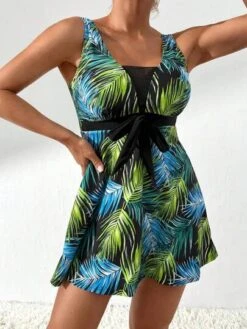 SHEIN Tropical Print Knot Front One Piece Swimsuit -Shein Clothing Store 1683167624756e4423d3f1a952572e752b08f87f90 thumbnail 405x552