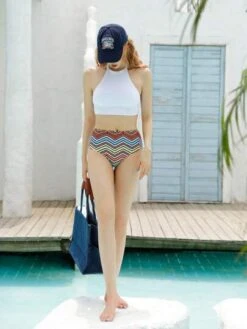 Chevron High Waisted Bikini Swimsuit -Shein Clothing Store 168318682320962bec42bfe98864501fd171ac2c7a thumbnail 405x552