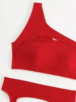 BOUDOIRCORE Cut Out One Shoulder Bikini Swimsuit With 1pair Leg Ring -Shein Clothing Store 1683250588ed2bf81cf70a7ab9d55c0a6374e6b182 thumbnail 405x552