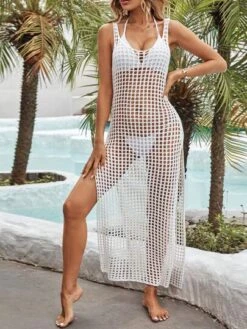 SHEIN VCAY Hollow Out Split Thigh Cover Up Dress Without Bikini -Shein Clothing Store 1683538015dd81b8fd559697337b3ee7fb4d2eb4bd thumbnail 405x552
