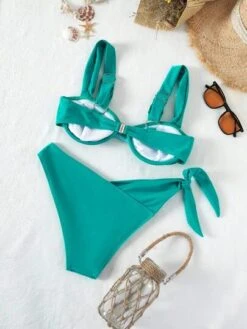 Bikinx Knot Side Underwire Bikini Swimsuit