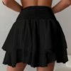 Two Layer Hem Cover Up Skirt