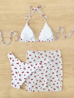 Cherry Print Triangle Bikini Swimsuit With Beach Skirt -Shein Clothing Store 168378995285f31241214160877e47f172cfb9e740 thumbnail 405x552