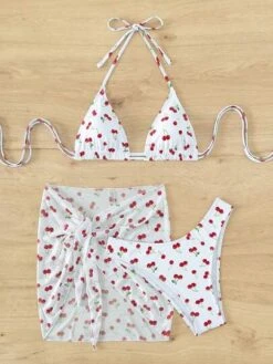 Cherry Print Triangle Bikini Swimsuit With Beach Skirt -Shein Clothing Store 168378995667f69d3b167d3ba54727204b9d62bf6b thumbnail 405x552