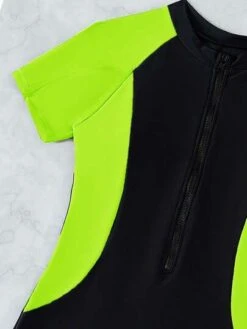 Colorblock Zipper Front One Piece Swimsuit -Shein Clothing Store 16837936692dccff49d0701c6cd1fd23b4f2531768 thumbnail 405x552