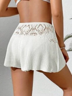 Hollow Out Cover Up Shorts