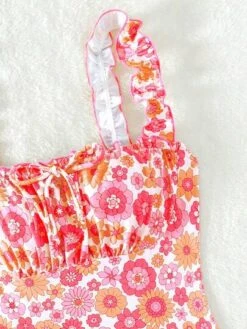 Floral Print Frill Trim One Piece Swimsuit -Shein Clothing Store 16841270798c0e58dd82aedaf5f29200ff0297dc3e thumbnail 405x552